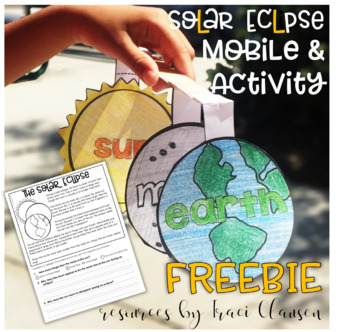 Preview of Solar Eclipse - FREEBIE - for primary grades