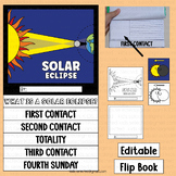 Solar Eclipse Flip Book Writing Activities 2024 Science Bu