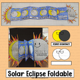 Solar Eclipse Foldable Craft Writing Activities 2024 Bulle