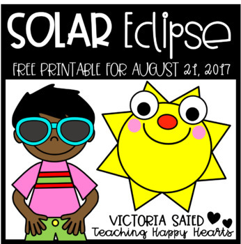 Preview of Free Solar Eclipse 2017 Printable