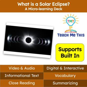 Preview of Solar Eclipse Informational Text Reading Passage and Activities