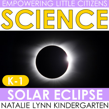 Preview of Solar Eclipse 2024 Kindergarten + 1st Grade Science Lesson Crafts Drawing Crown