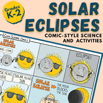 Preview of Solar Eclipse Kindergarten, First & Second Grade Activities and Worksheets
