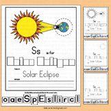 Solar Eclipse Kindergarten Writing Activities Letter S Wor