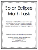 Solar Eclipse Math Task (Travel)