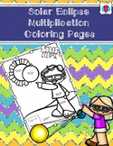 Solar Eclipse Multiplication Coloring Pages