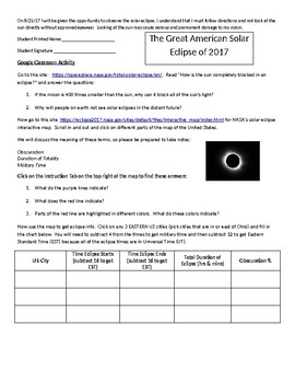 Preview of Solar Eclipse Online Activity Using NASA`s Website