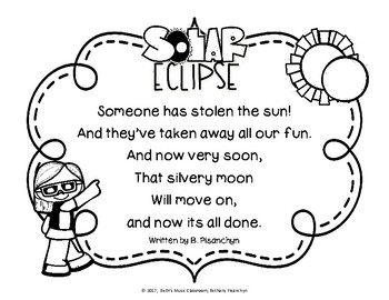 Solar Eclipse - Original Limerick Poem for Elementary Students | TpT