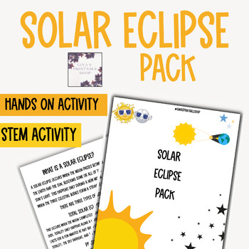 Preview of Solar Eclipse Pack Activity