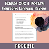 Solar Eclipse Poem FREEBIE | Emily Dickinson | Figurative 