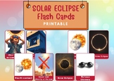 Solar Eclipse Printable Flash Cards 16 Matching Kids Card 