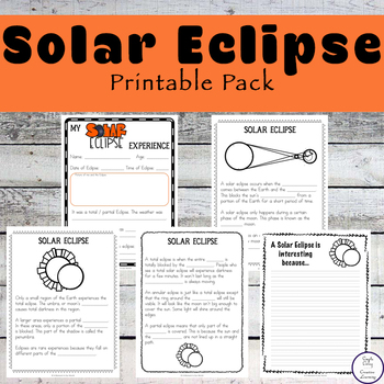 Preview of Solar Eclipse Printable Pack