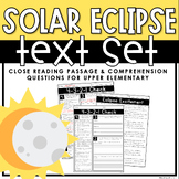 Solar Eclipse Reading Text Set | Upper Elementary