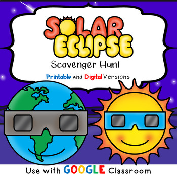 Preview of Solar Eclipse Scavenger Hunt-Google Classroom
