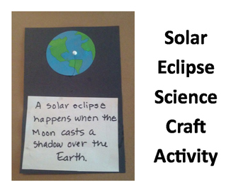 Preview of Solar Eclipse Science Activity Craft