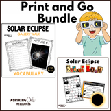 Solar Eclipse Vocabulary Gallery Walk and Escape Room