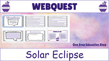 Preview of Solar Eclipse WebQuest (Digital Resource) Google Slides