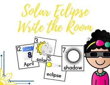 Preview of Solar Eclipse Write the Room || Write the Room