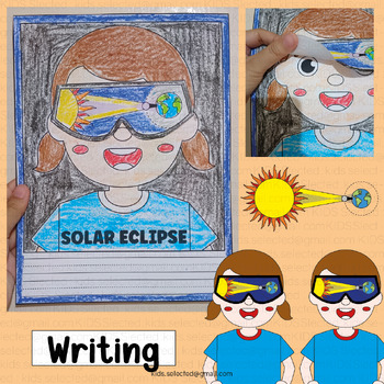 Preview of Solar Eclipse Writing Bulletin Board Kindergarten Activities Sunglasses Craft