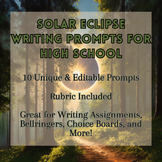 Solar Eclipse Writing Prompts for High School Students-Rub