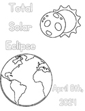 Solar Eclipse coloring page freebie!