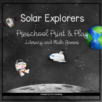 Preview of Solar Explorers: Preschool Literacy and Math Print & Play