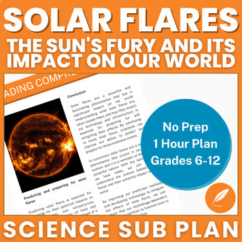 Preview of Solar Flares: EM Solar Radiation Cosmic Ray Chaos! (NO PREP sub) Activities++