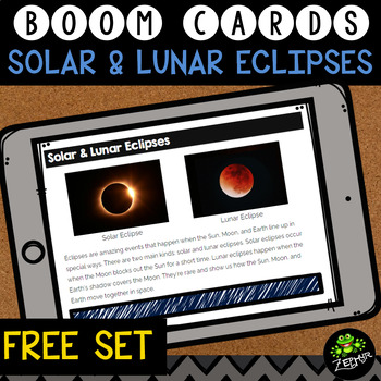 Preview of Solar & Lunar Eclipse ✪ Boom Cards