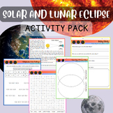 Solar & Lunar Eclipse Reading & Activity Pack w/ Main idea