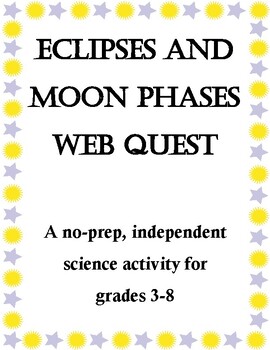 Preview of Solar/Lunar Eclipses & Moon Phase Web Quest