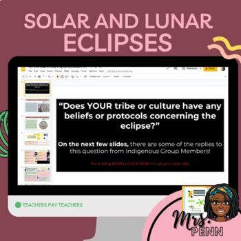 Preview of Solar & Lunar Eclipses Vocabulary TPT