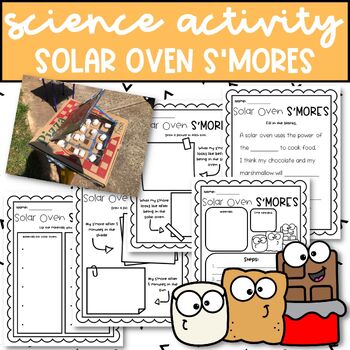 Preview of Solar Oven S'mores Science Experiment and Activity with Craft