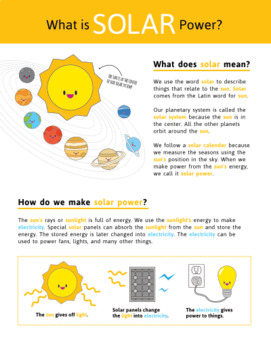 Solar Power Worksheets and Solar Oven Project by imaginelit | TpT