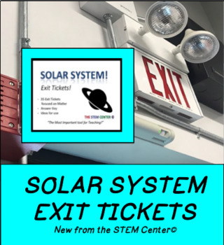 Preview of Solar System Exit Tickets