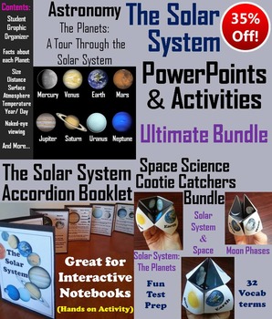 Preview of Solar System and Planets Activities and PowerPoints Bundle