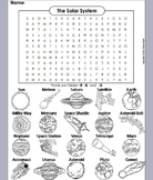 Solar System and Planets Activity: Word Search Worksheet