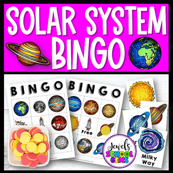 Preview of Solar System Activities | Solar System and Planets Science Bingo