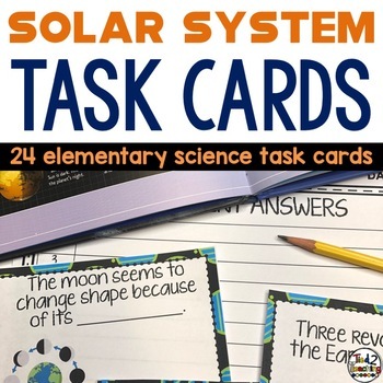 Preview of Solar System and Planets Task Card Activities