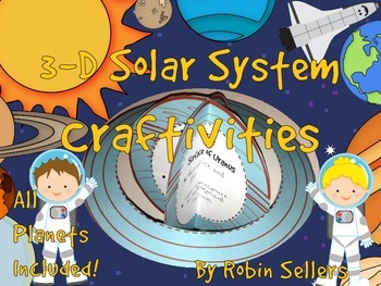 Preview of Planets: {3D Solar System Craftivity} All Planets Included