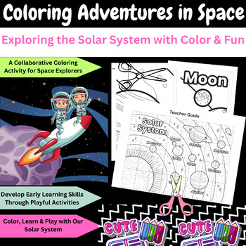 Preview of Solar System Activity: Collaborative Coloring Poster, Gr 3-6 (Color the Cosmos)