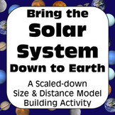 Solar System Activity: Scaled Down Size & Distance Model o