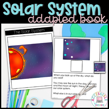 Preview of Solar System Adapted Book for Special Education 