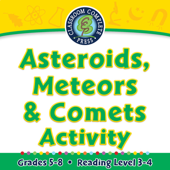 Preview of Solar System: Asteroids, Meteors & Comets - NOTEBOOK Gr. 5-8
