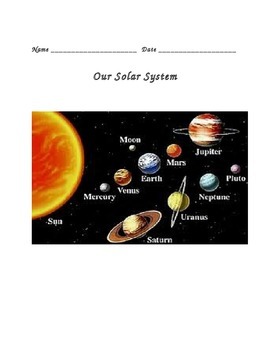 Preview of Solar System & Beyond Notes 4th Grade Science