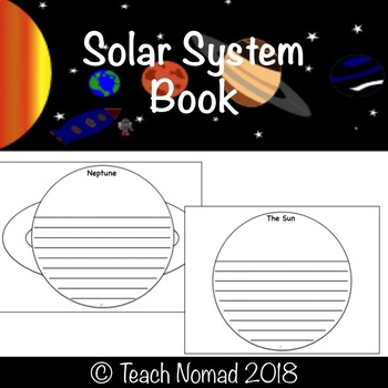 Preview of Solar System (Planets) Fact Book  | Planet Writing Paper