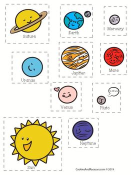 Solar System Booklet for Preschool, Kindergarten, or 1st Grade | TpT