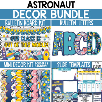 Preview of Solar System Bulletin Board Decor Bundle / Science Decor Bundle / Outer Space