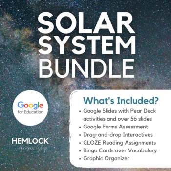 Preview of Solar System Bundle - Slides with Pear Deck, Interactives, CLOZE, Quiz