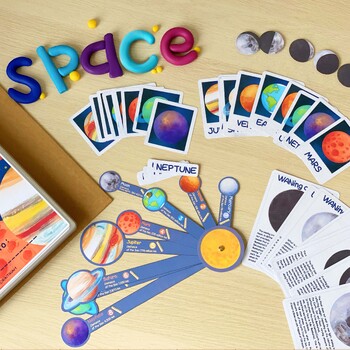 Solar System Busy Book | Outer Space Preschool Learning Binder | Moon ...