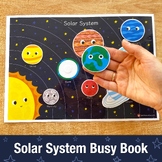 Solar System Busy Book Page, Solar System Matching Workshe